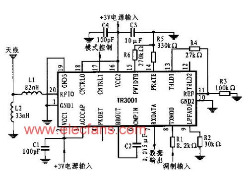 基于TX6000和RX6000收發(fā)芯片的OOK/ASK無線收發(fā)電路設(shè)計(jì)