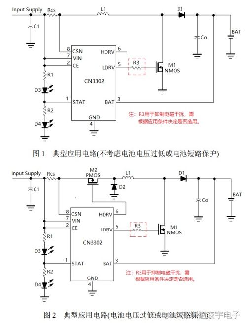 CN3302 PFM升壓型雙節(jié)電池充電控制集成電路 外置MOS管設(shè)計(jì)與應(yīng)用解析